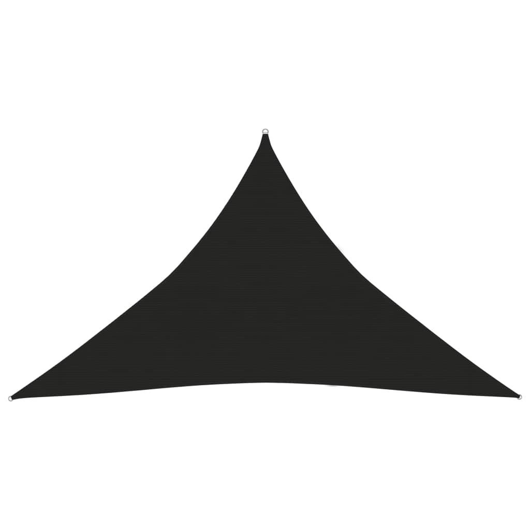 Voir la diapositive 2 : VIDAXL Voile d'ombrage 160 g/m^2 Noir 4x4x5,8 m PEHD