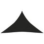 Voir la diapositive 2 : VIDAXL Voile d'ombrage 160 g/m^2 Noir 4x4x5,8 m PEHD