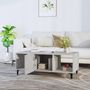 Voir la diapositive 3 : VIDAXL Table basse Gris beton 102x50x40 cm Bois d'ingenierie