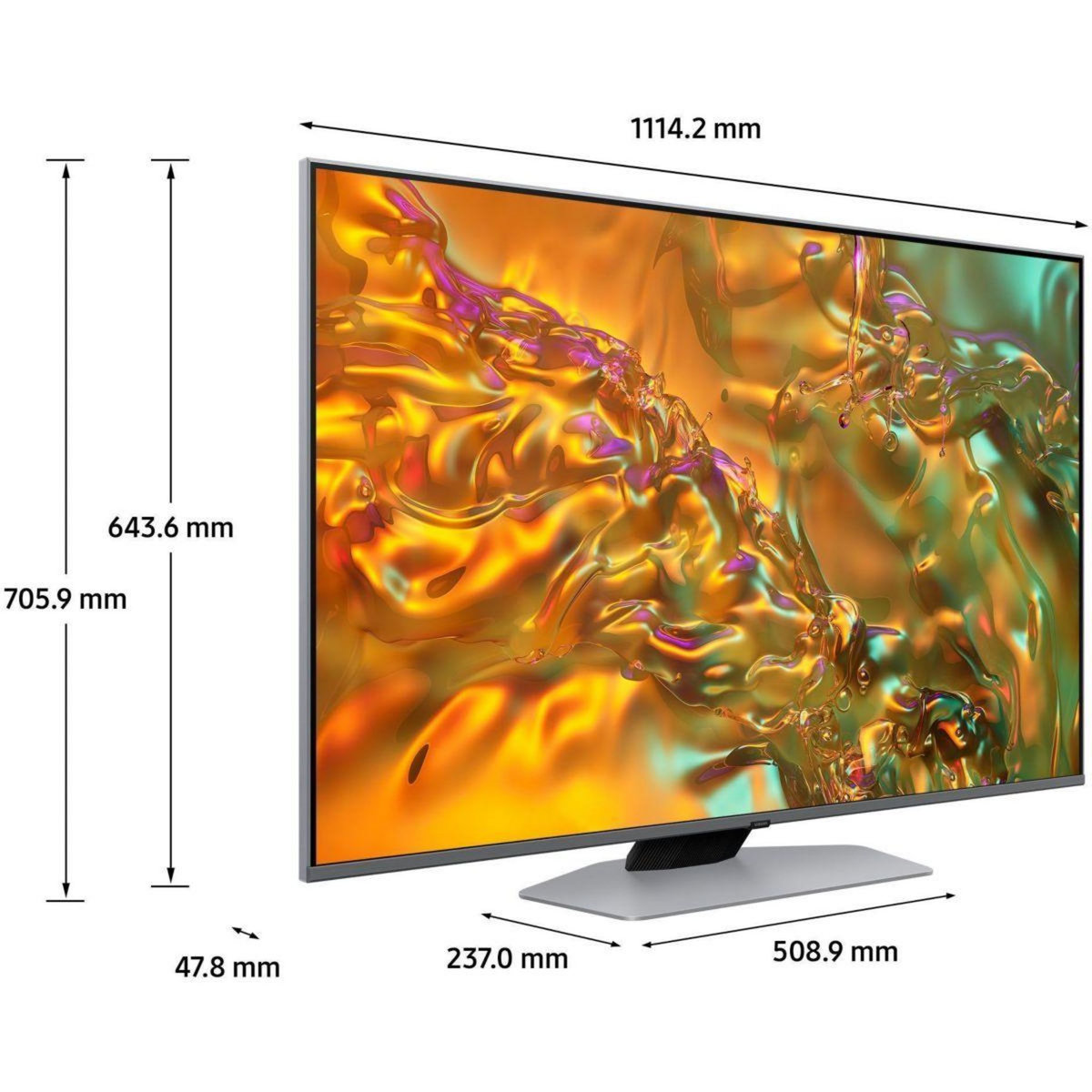 Samsung TV QLED TQ50Q80D 4K AI Smart TV 2024