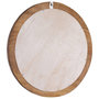 Voir la diapositive 4 : VIDAXL Miroir mural 60 cm Teck Rond