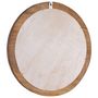 Voir la diapositive 4 : VIDAXL Miroir mural 60 cm Teck Rond