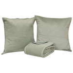 ATMOSPHERA Dessus de Lit & 2 Taies  Lilou  240x260cm Vert Céladon
