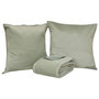 Voir la diapositive 1 : ATMOSPHERA Dessus de Lit & 2 Taies  Lilou  240x260cm Vert Céladon