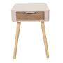 Voir la diapositive 2 : Paris Prix Table de Chevet 1 Tiroir  Bois  48cm Rose