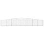 Voir la diapositive 4 : VIDAXL Paniers a gabions arques 2 pcs 400x30x60/80 cm Fer galvanise