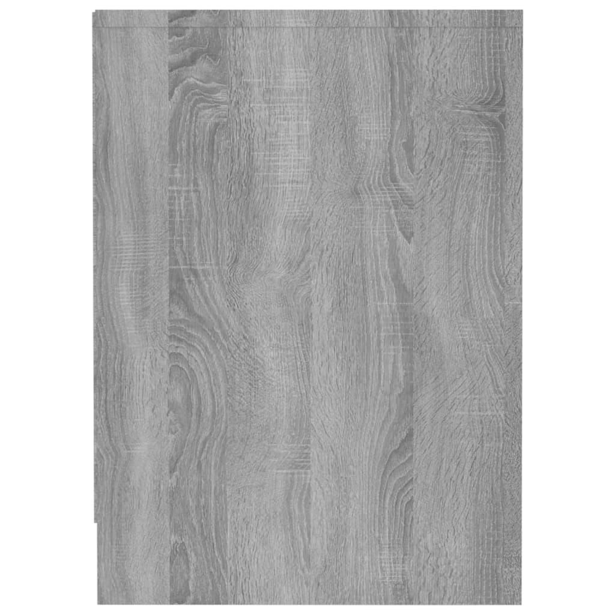Voir la diapositive 4 : VIDAXL Meuble TV Sonoma gris 102x37,5x52,5 cm Bois d'ingenierie