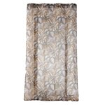 Douceur d'Intérieur Voilage à œillets PUNTA - Voile sablé imprimé. Coloris disponibles : Blanc, Marron