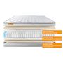 Voir la diapositive 6 : SEPTNUITS Matelas + sommier gris Memo Spring Ressorts ensachés 3 zones de confort MAXI épaisseur