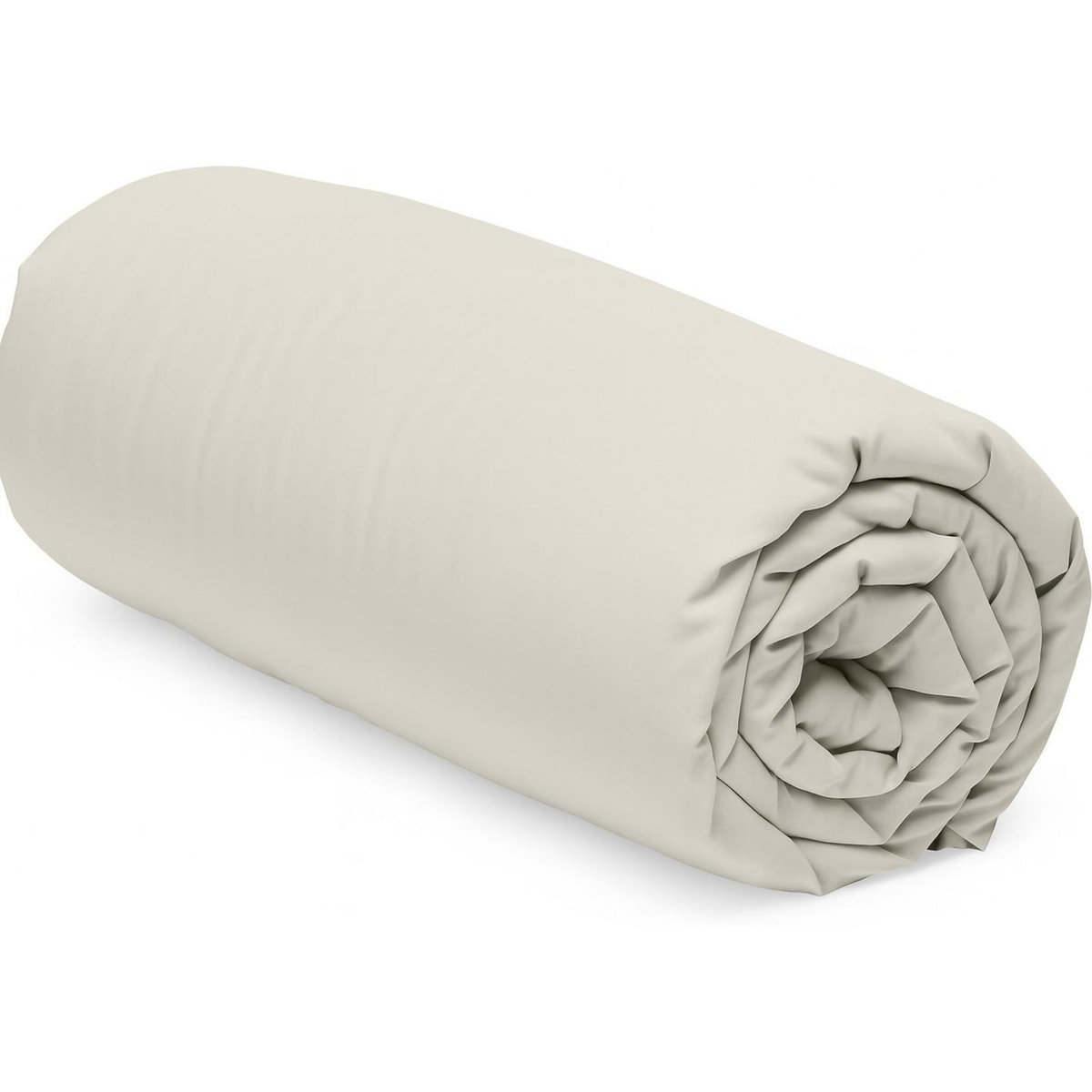 Home collection Drap housse coton gris perle