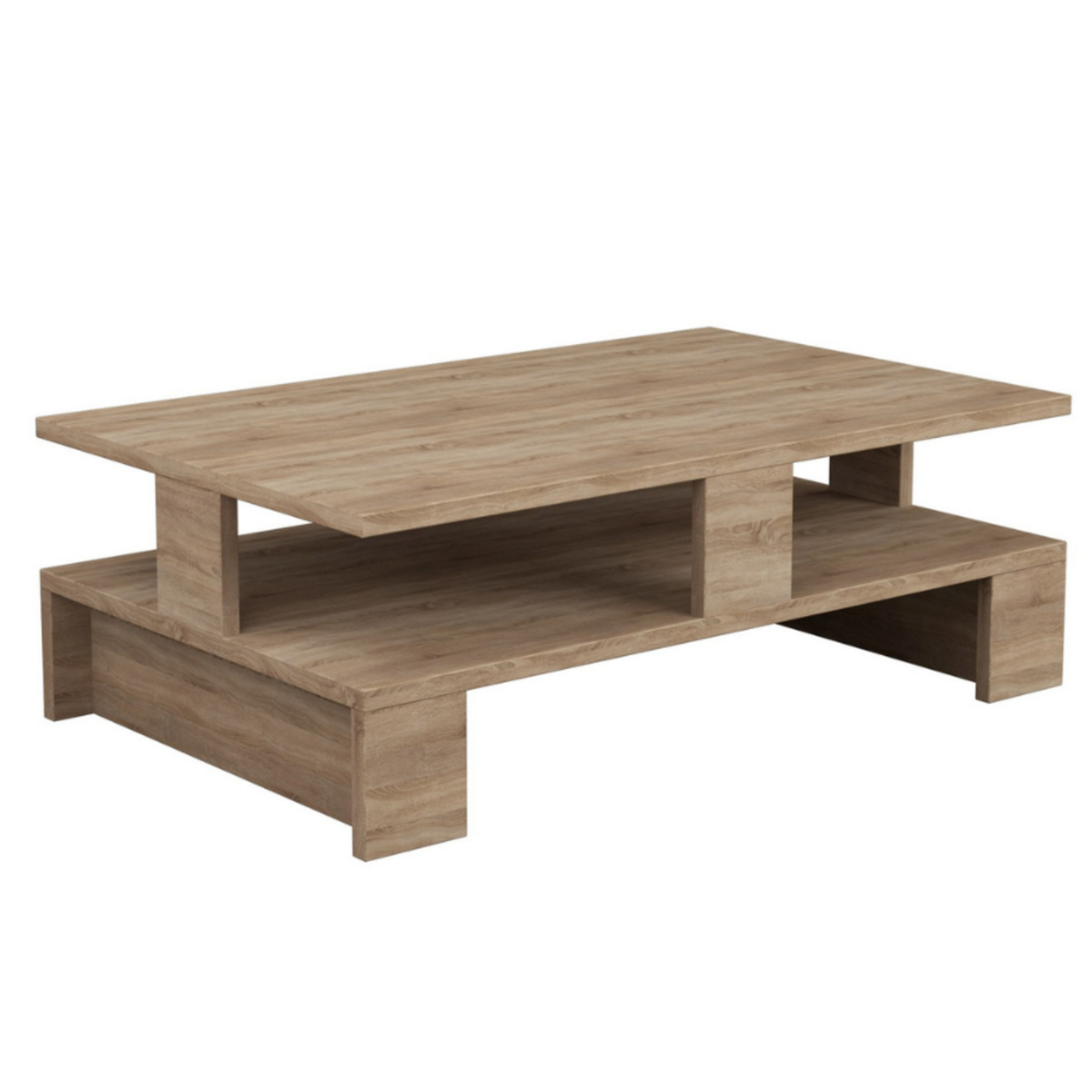 CONCEPT USINE Table basse bois LUCO