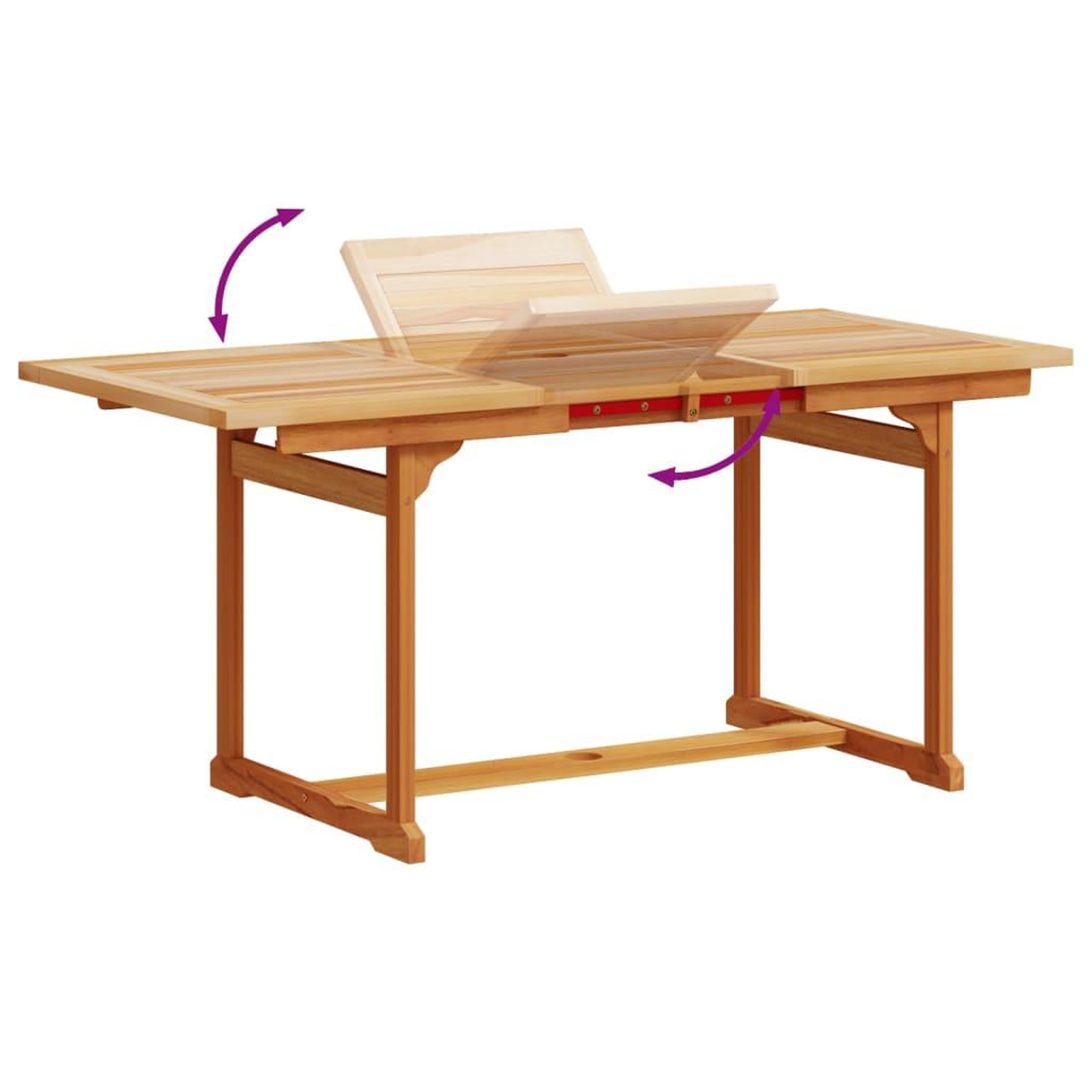 Voir la diapositive 5 : VIDAXL Ensemble a manger de jardin 5pcs bois d'acacia solide textilene
