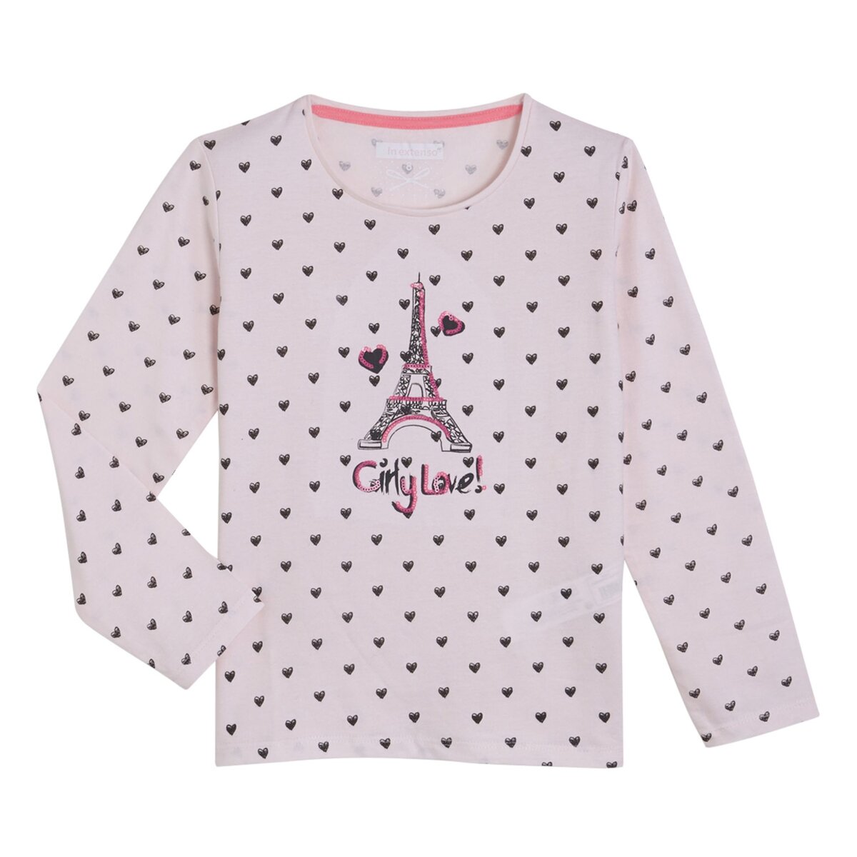 IN EXTENSO Tee-shirt manches longues Paris fille