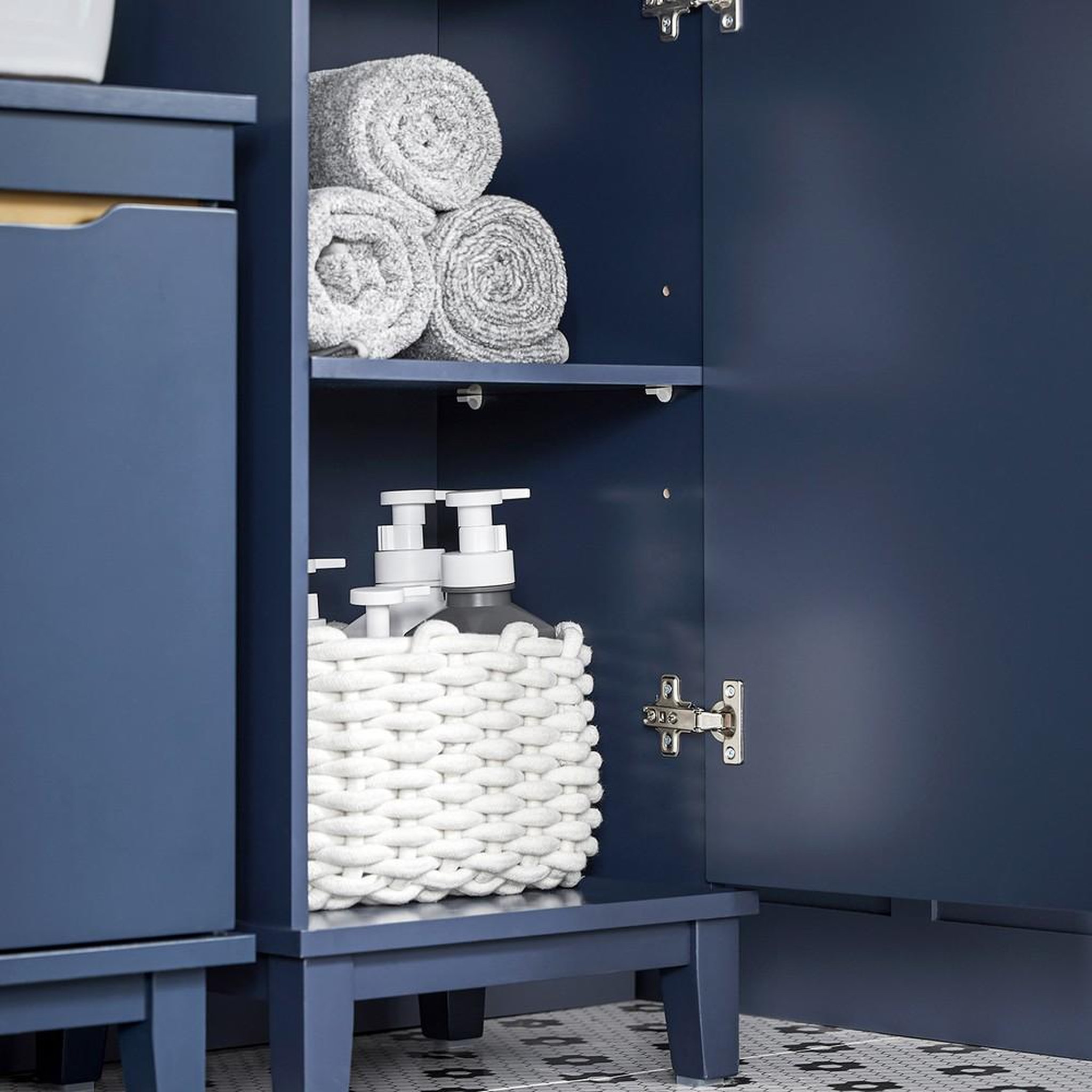 Voir la diapositive 5 : SOBUY SoBuy - Colonne De Salle De Bain à un tiroir - Moderne - BZR112