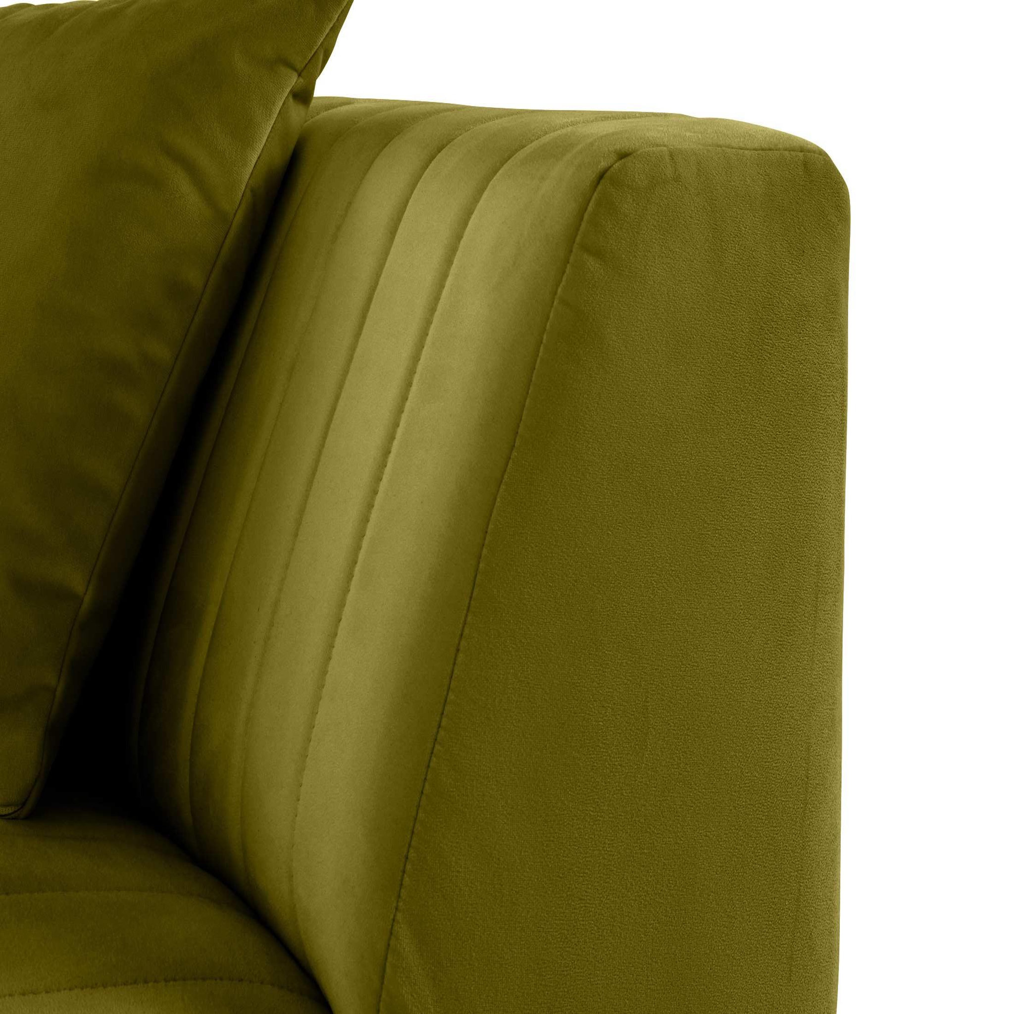 Voir la diapositive 5 : LISA DESIGN Nova - module d'assise d'angle réversible - en velours