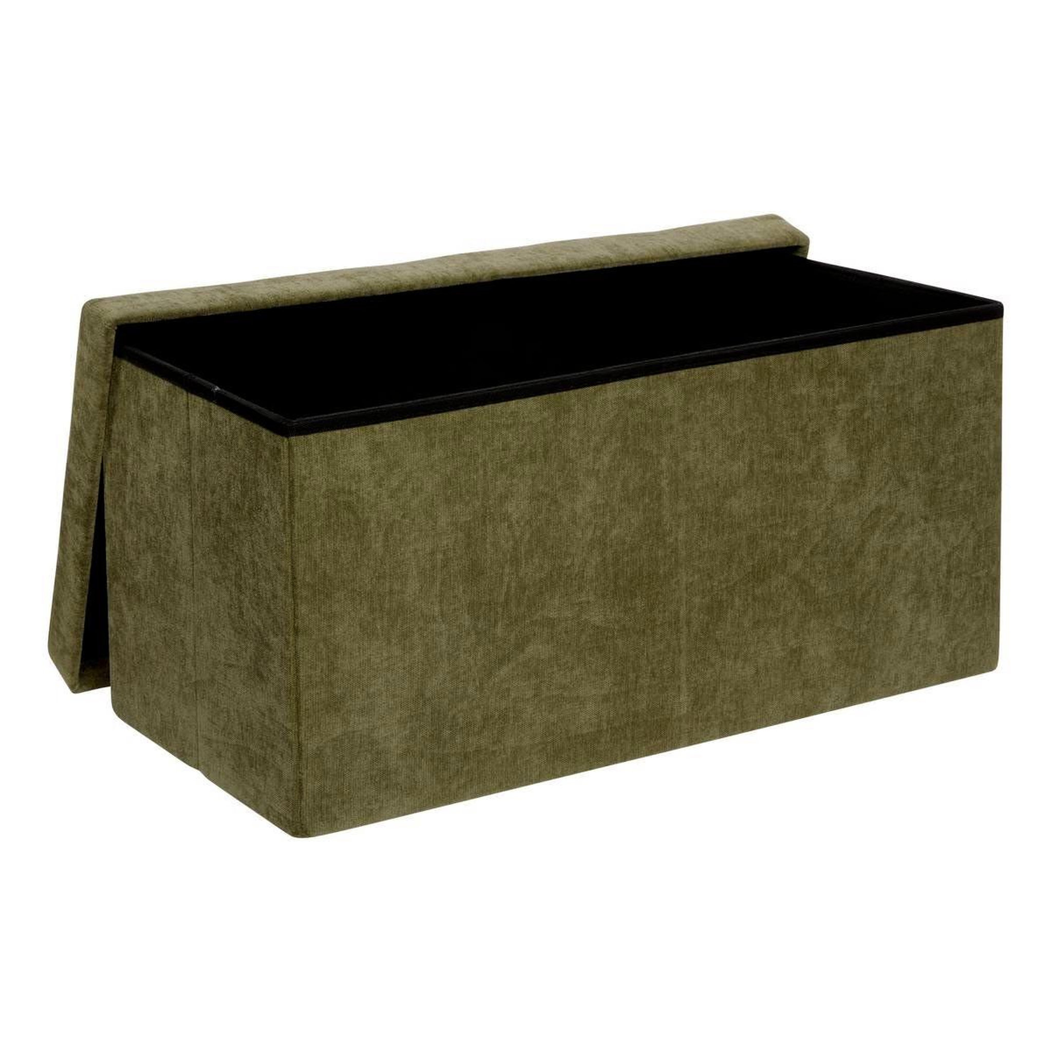Voir la diapositive 2 : ATMOSPHERA Banquette pliable velours  lysandre  76cm kaki