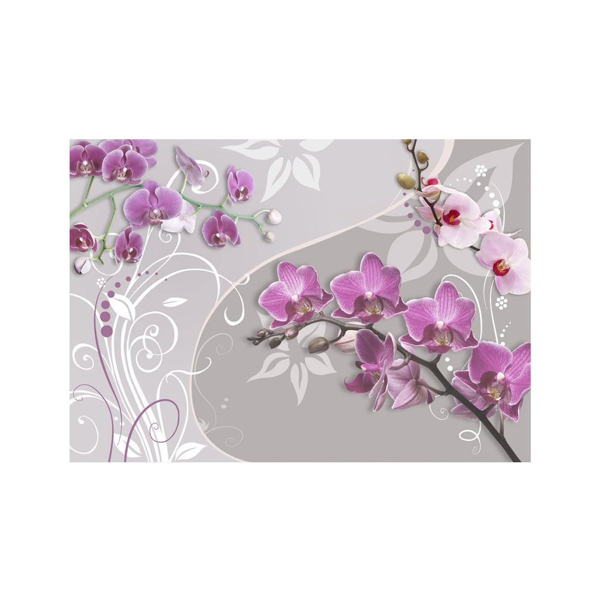 Voir la diapositive 2 : Paris Prix Papier peint  flight of purple orchids