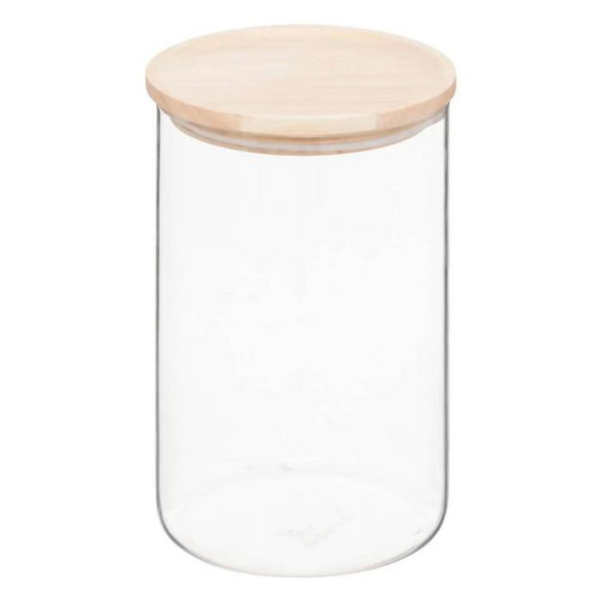 FIVE Lot de 3 Bocaux en Verre  Hermet  2,8L Transparent & Naturel