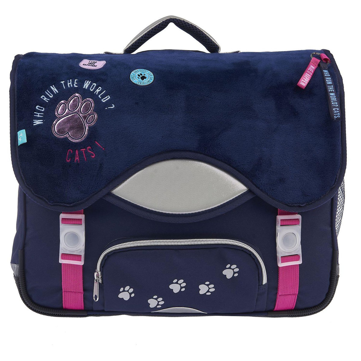 AUCHAN Cartable 41 cm marine MAGICAL CAT