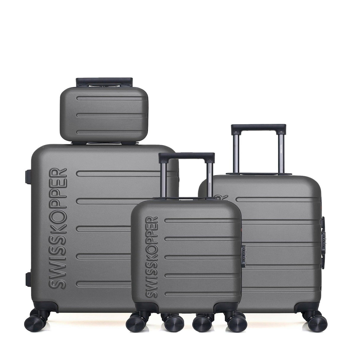 SWISS KOPPER SWISS KOPPER  -  Lot de 4  -  Valise weekend, valise cabine, valise cabine XXS et vanity AIGLE