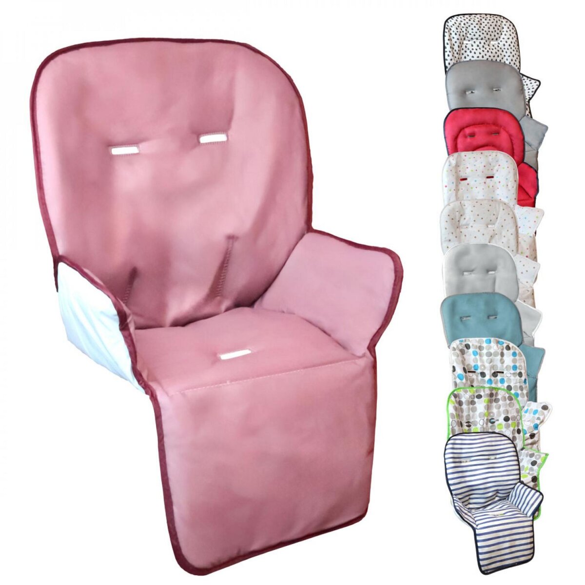 Monsieur Bébé Housse d'assise pour chaise haute bébé enfant gamme Ptit - Cléo