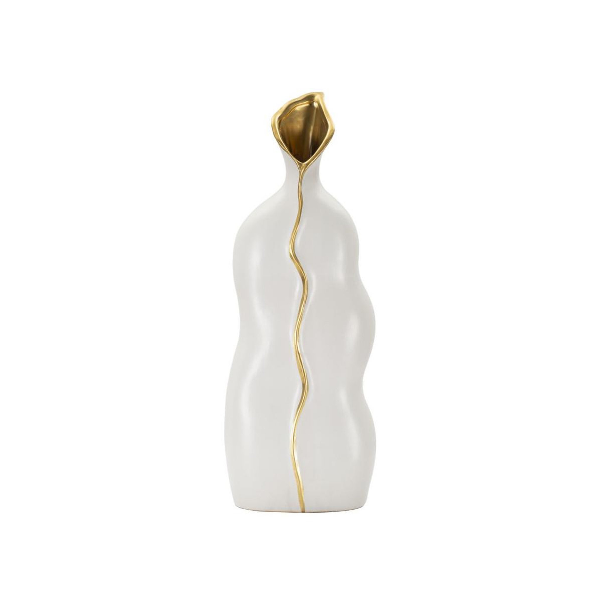 Paris Prix Vase design en céramique  uma  50cm blanc