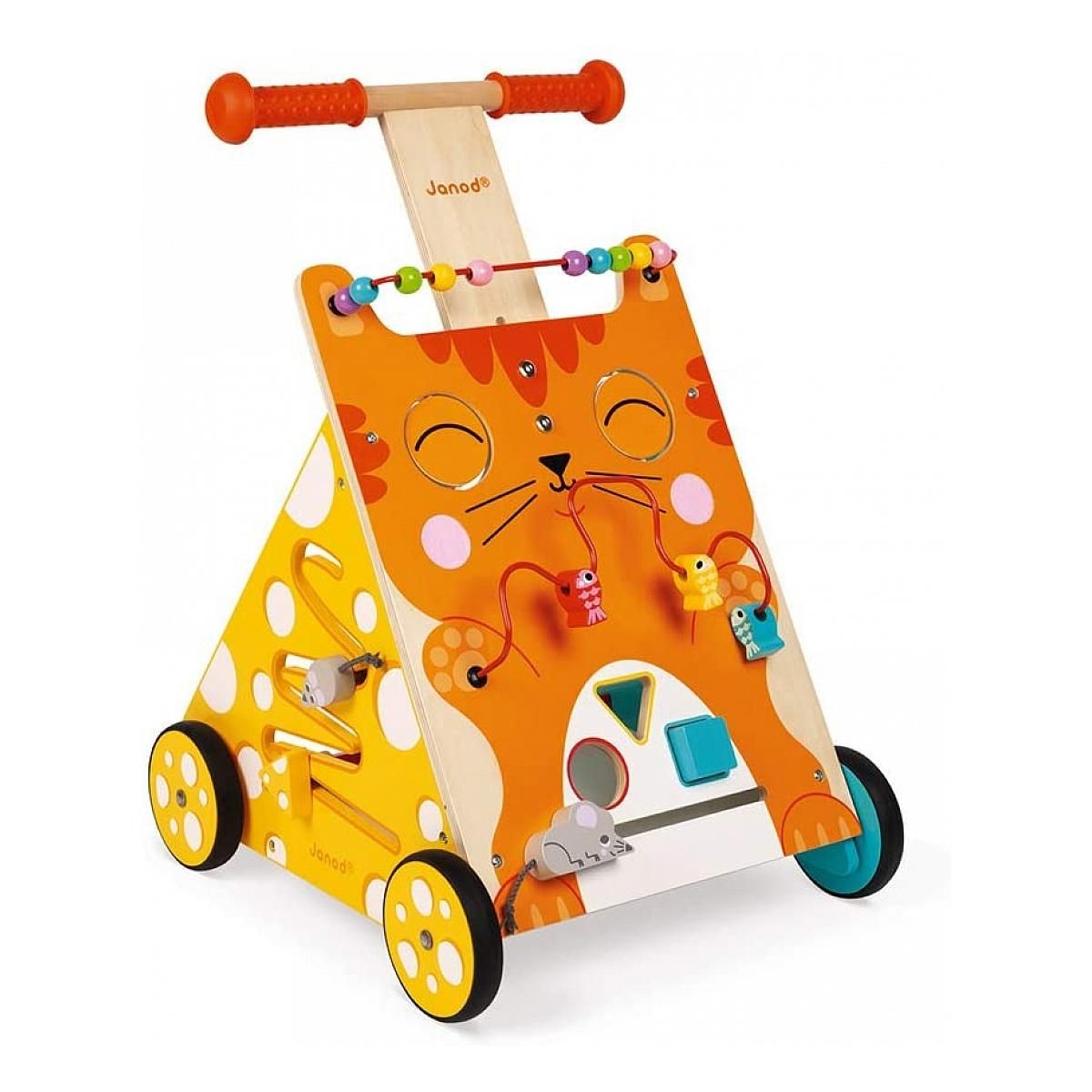 Juratoys-Janod Chariot de marche Multi activites Chat