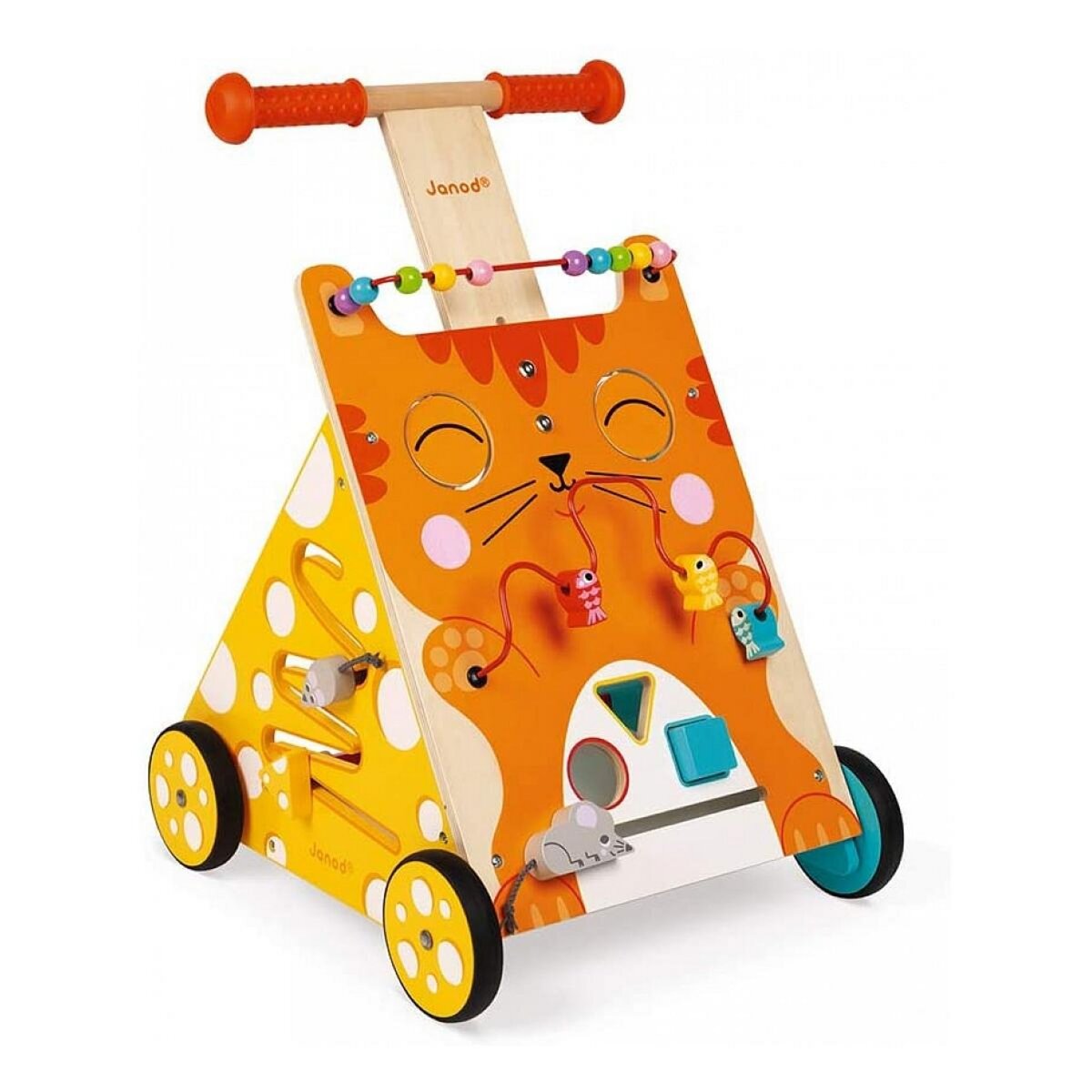 Juratoys-Janod Chariot de marche Multi activites Chat