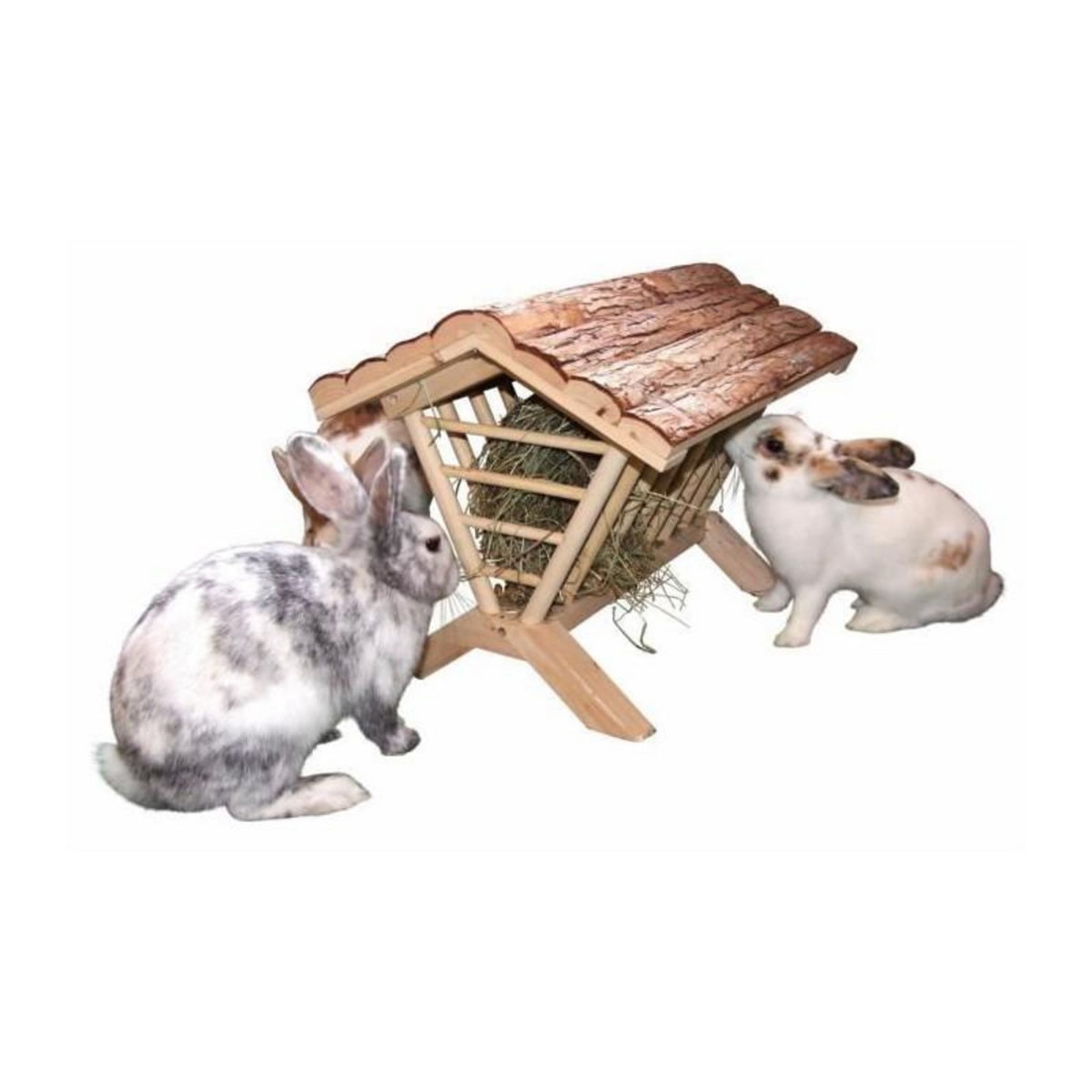 KERBL KERBL Mangeoire a foin Nature pour rongeurs - 45x32x33cm