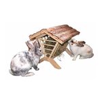 KERBL KERBL Mangeoire a foin Nature pour rongeurs - 45x32x33cm