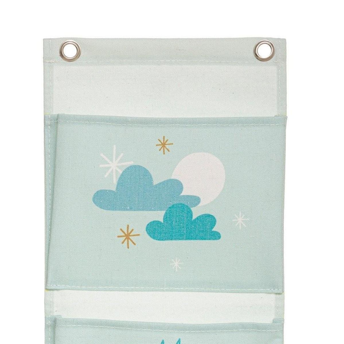 ATMOSPHERA Rangement enfant 3 pochettes bleu