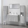 Voir la diapositive 3 : VIDAXL Armoire de bain Sonoma gris 30x30x130 cm Bois d ingénierie