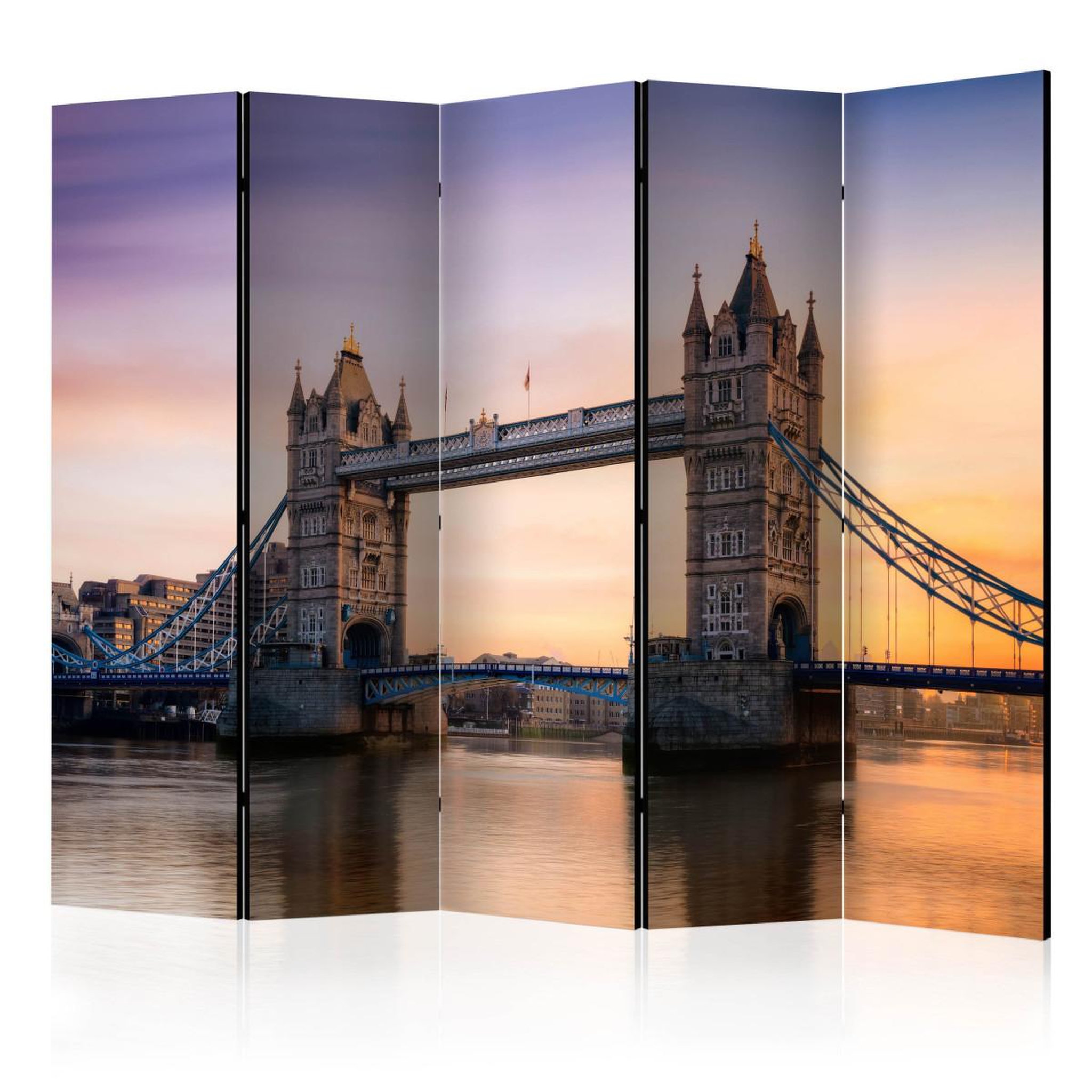 Paris Prix Paravent 5 volets  bridge at sunset  172x225cm