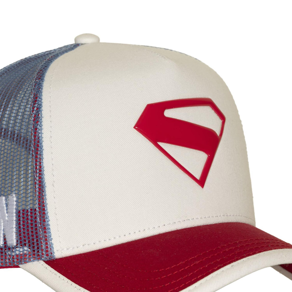 CAPSLAB Casquette  trucker avec filet et logo Dc Comics Logo