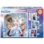 Voir la diapositive 1 : EDUCA 4 puzzles evolutifs La reine des Neiges