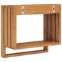 Voir la diapositive 4 : VIDAXL Porte-serviette mural 35x20x35 cm Bois de teck solide