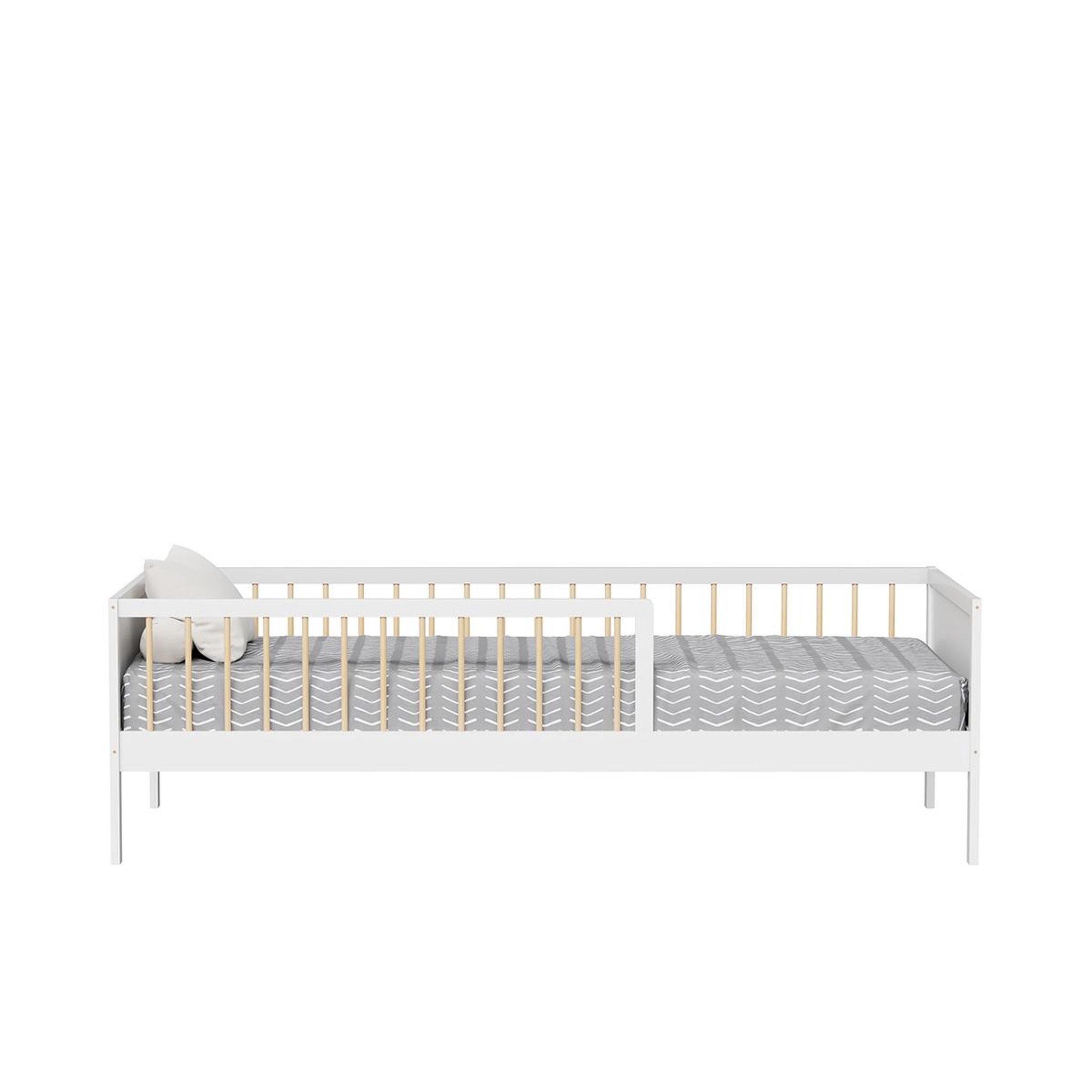 Voir la diapositive 2 : MINEA Minea | lit avec barrière pepito 90x190 cm (matelas non inclus)