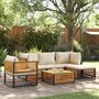 Voir la diapositive 1 : VIDAXL Salon de jardin avec coussins 6 pcs bois d'acacia solide