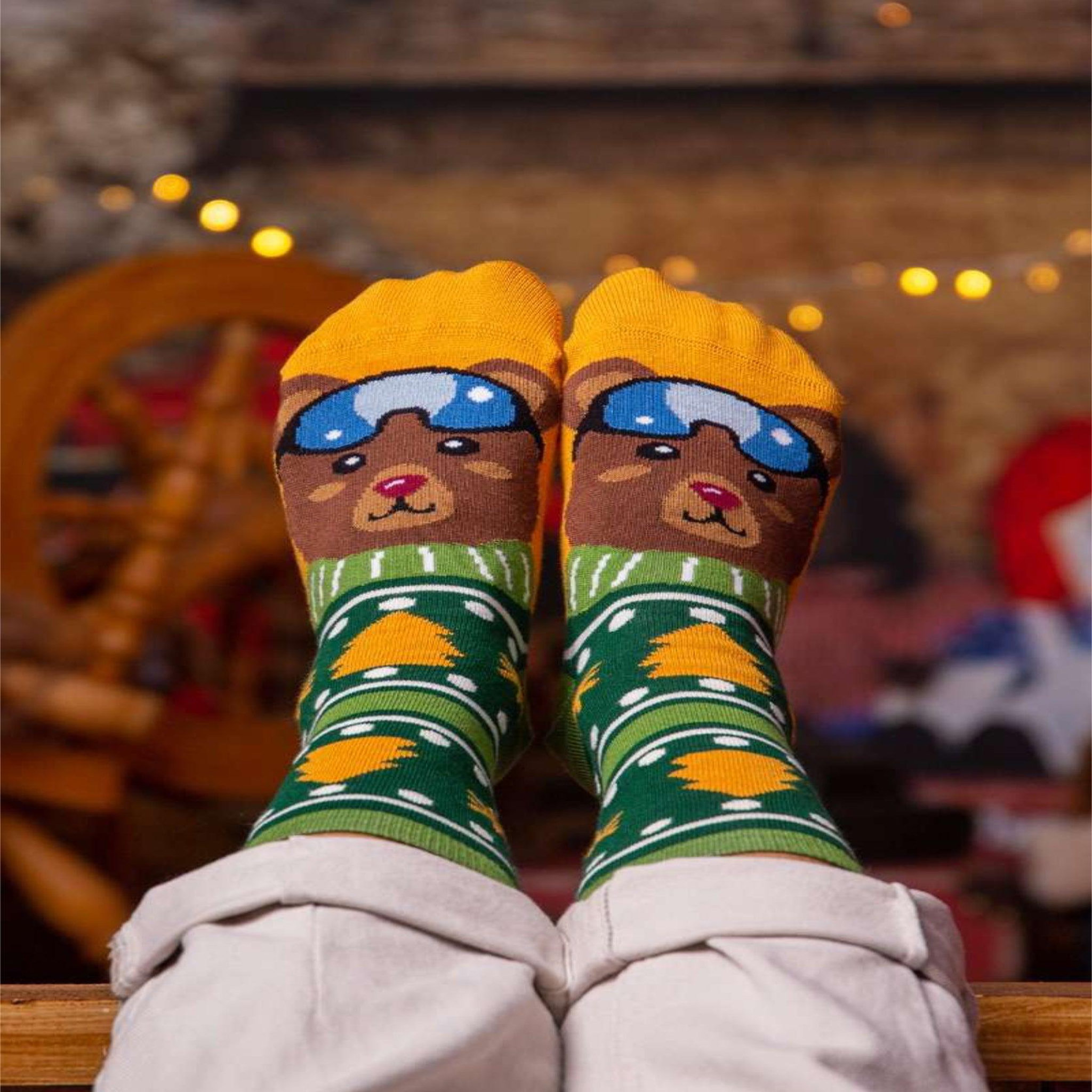 Voir la diapositive 3 : PIRIN HILL Chaussettes en bambou ours