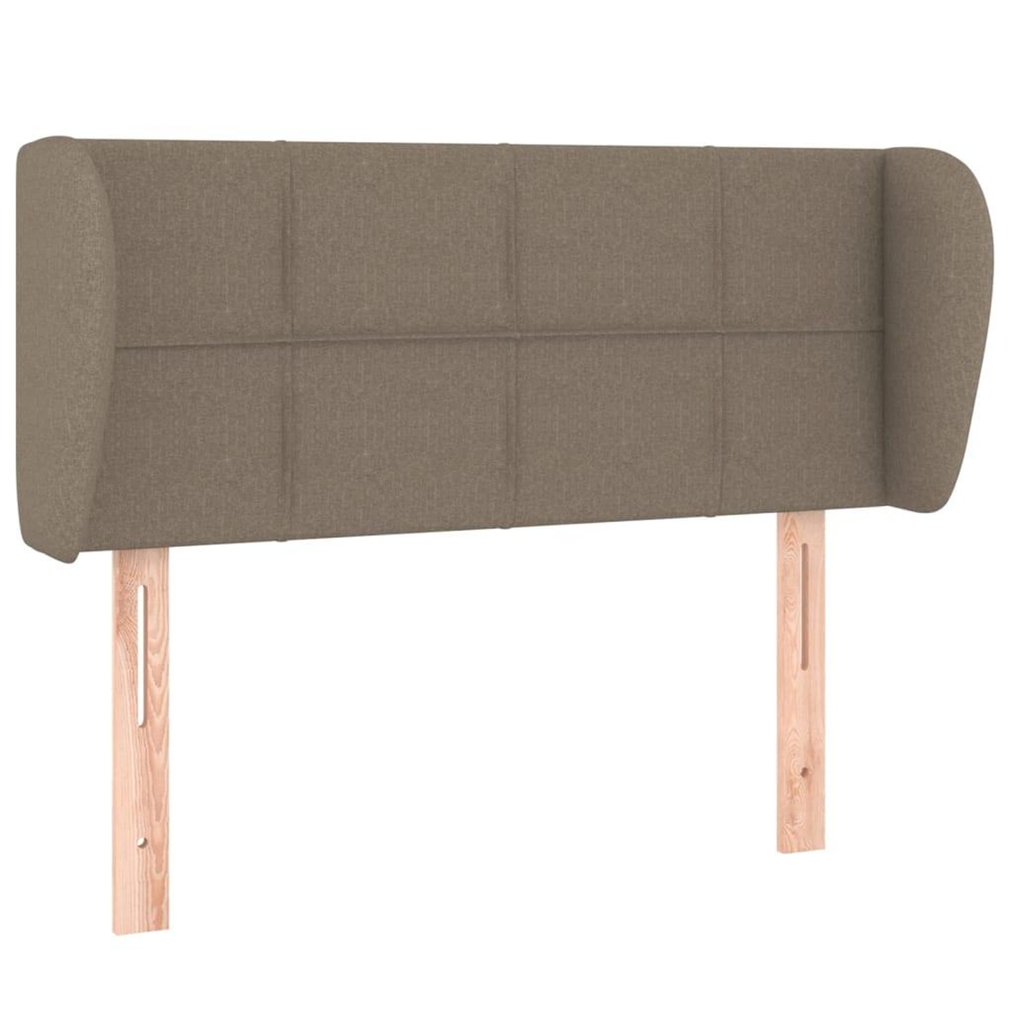 Voir la diapositive 2 : VIDAXL Tete de lit avec oreilles Taupe 83x23x78/88 cm Tissu