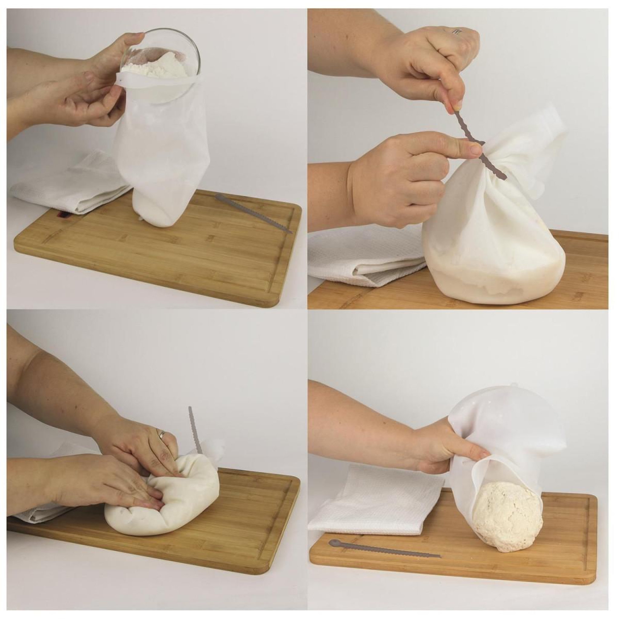 Voir la diapositive 3 : Lily Cook Kit pâtisserie petrissage pain silicone m12