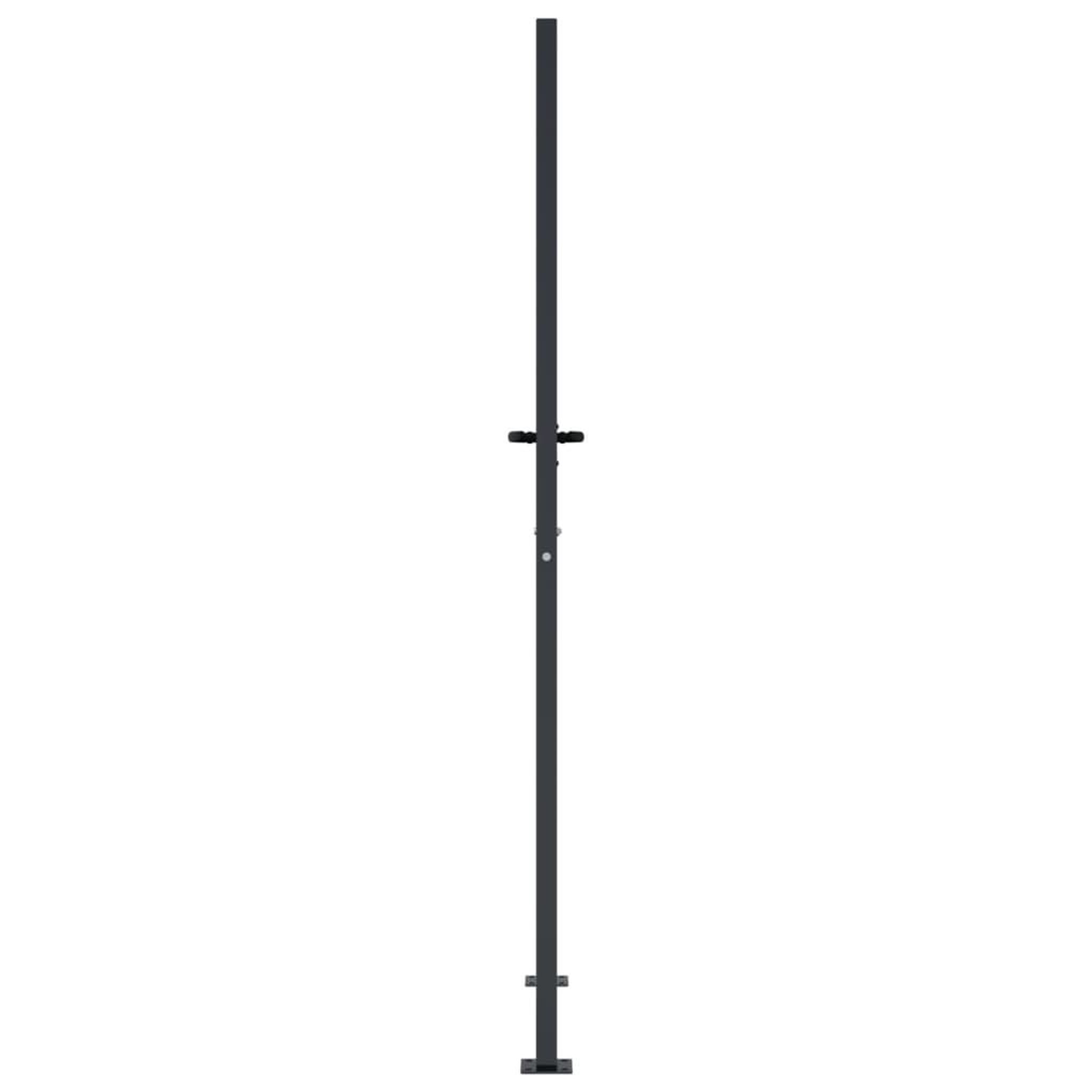 Voir la diapositive 5 : VIDAXL Portail de jardin anthracite 105x180 cm acier design de bambou