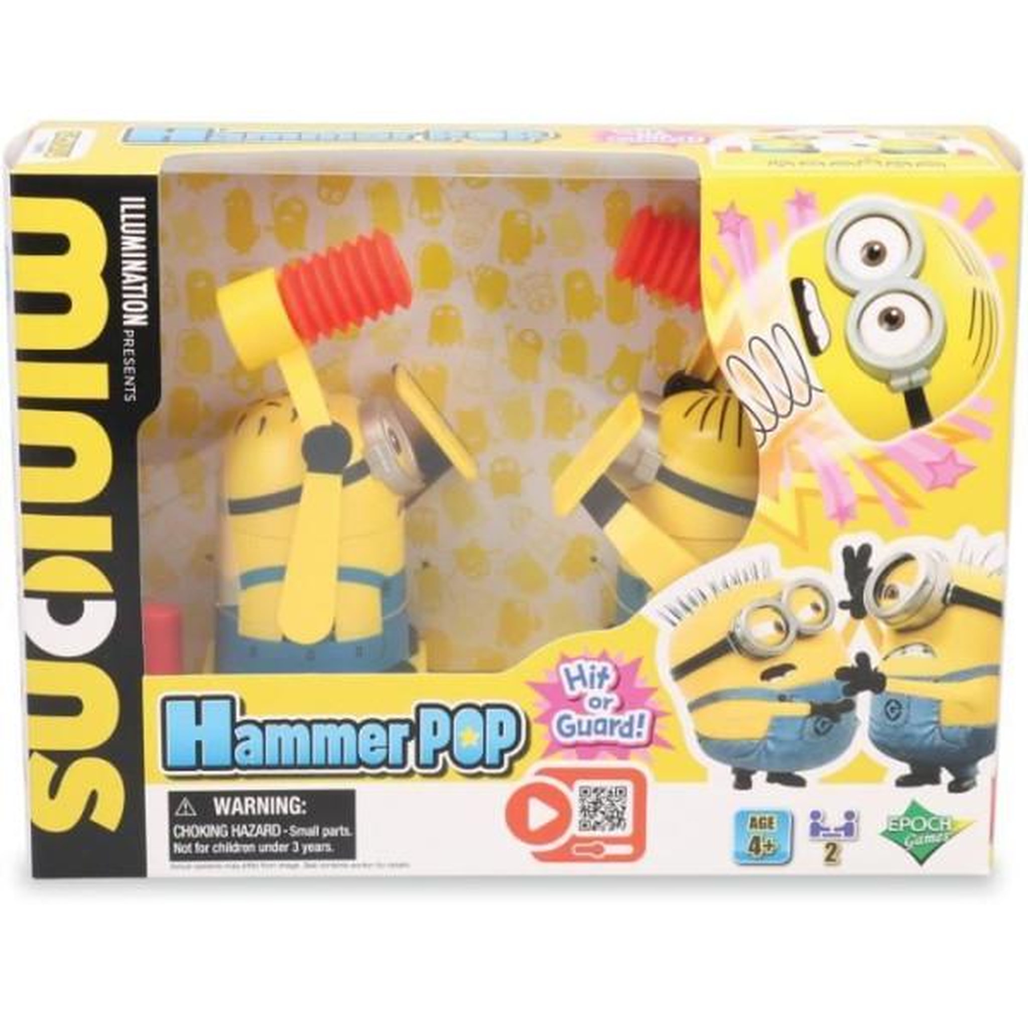 EPOCH Jeu d'adresse - epoch games - minions hammer pop - tape sur la tete du minion, gagne le point !