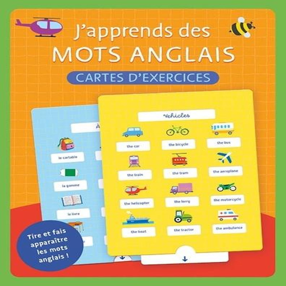 J'APPRENDS DES MOTS ANGLAIS. CARTES D'EXERCICES, Chantecler
