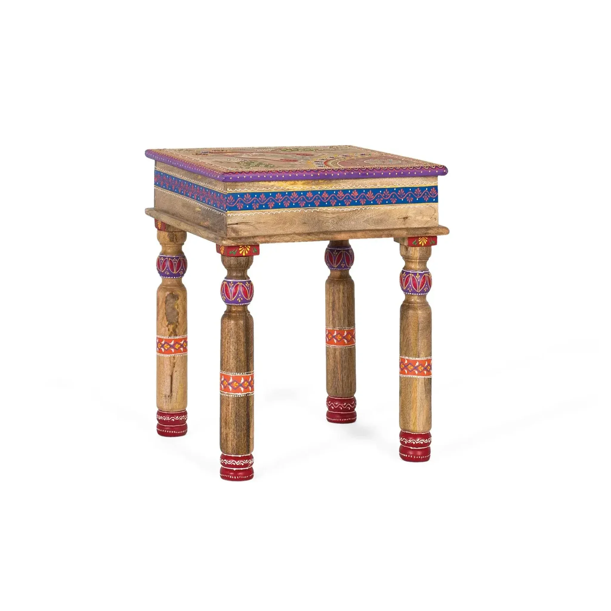 Voir la diapositive 2 : GINER Y COLOMER SL Table basse en bois de manguier 46 cm style artisanal ethnique