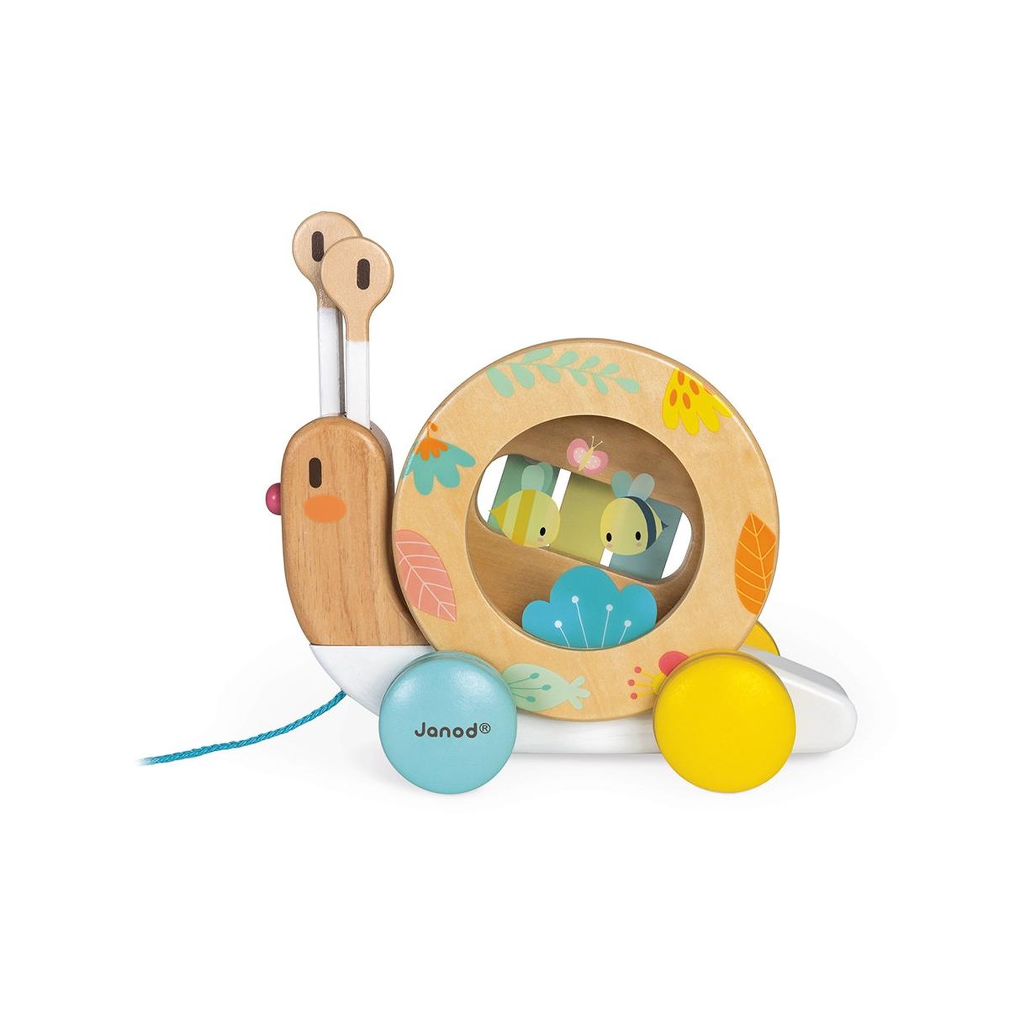 Juratoys-Janod Escargot a promener en bois - collection Pure