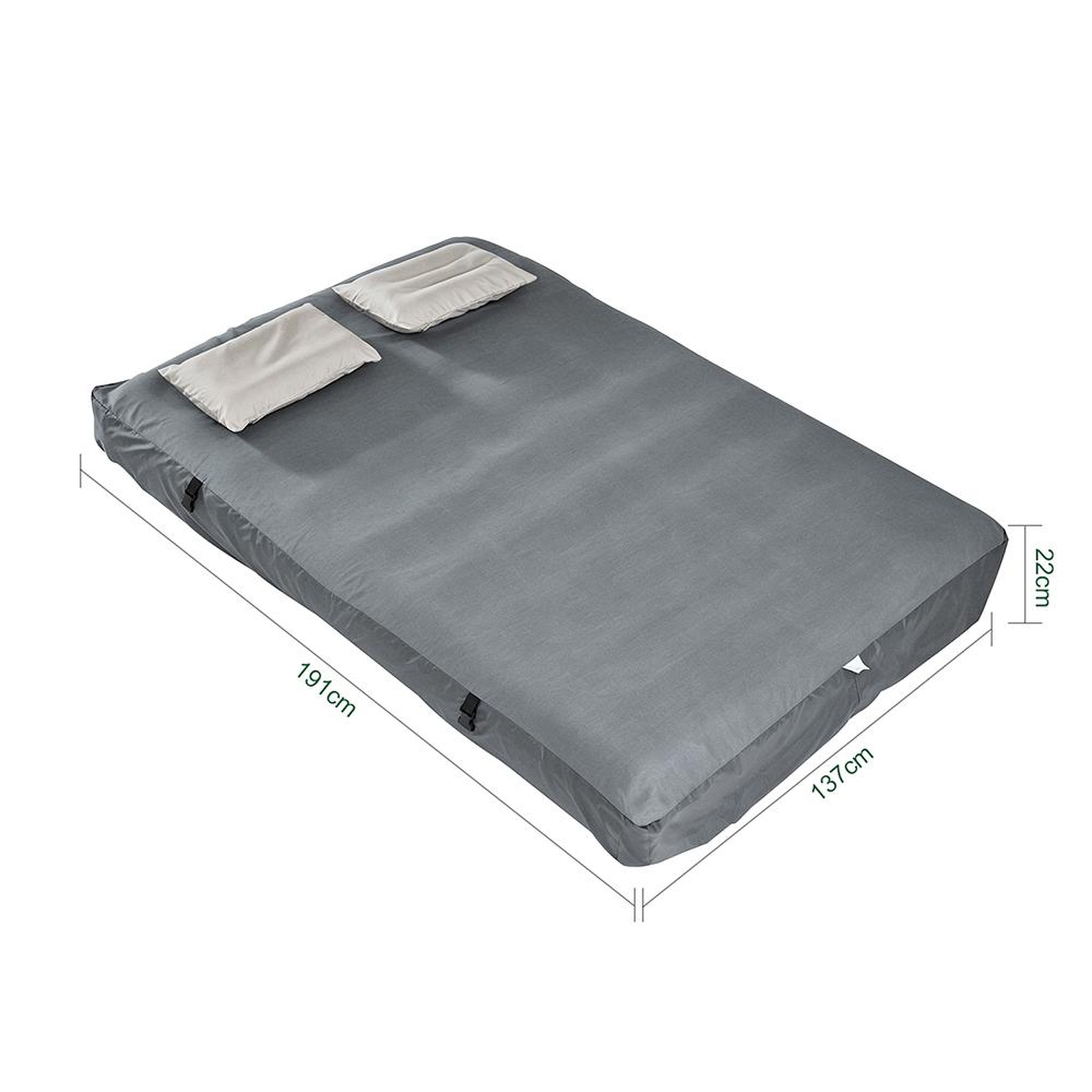 Voir la diapositive 3 : SOBUY Chaise Longue Gonflable Gris 191x137x22cm OGS32-II-L-HG-P01
