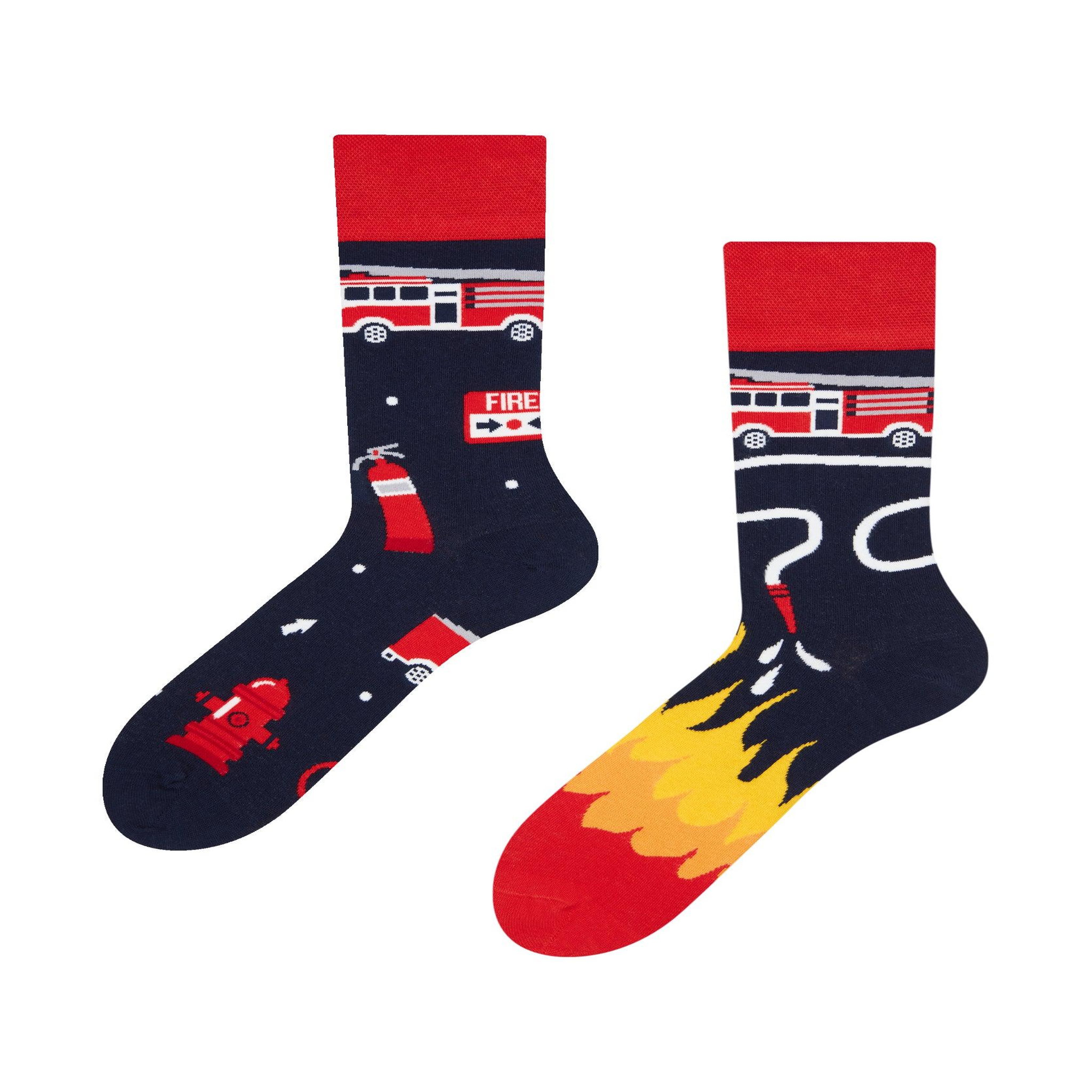 DEDOLES Chaussettes sapeur-pompier. Coloris disponibles : Multicolore