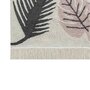 Lorena Canals Tapis coton motif tropique feuilles - rose - 140 x 200