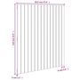 Voir la diapositive 6 : VIDAXL Tete de lit murale Blanc 95,5x3x110 cm Bois massif de pin